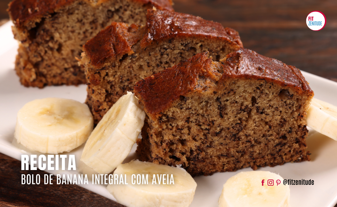 Bolo De Banana Integral Com Aveia Fitzenitude